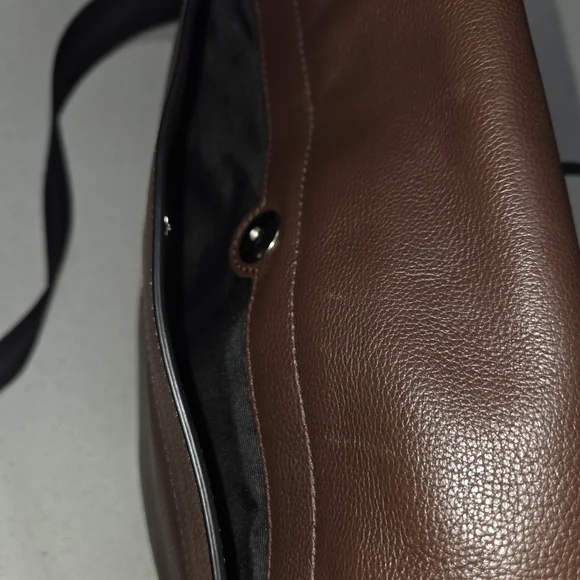 Coach Brown Leather Messenger - Picture 6 of 9